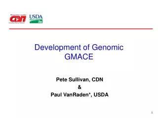 Development of Genomic GMACE