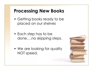 Processing New Books