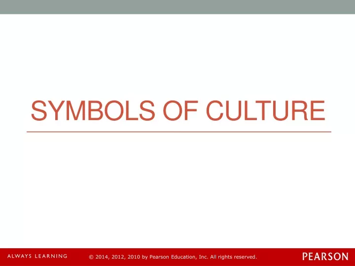 symbols of culture