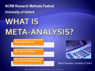 What is  Meta-analysis?