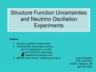 Structure Function Uncertainties and Neutrino Oscillation Experiments