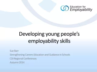 Developing young people’s  employability skills