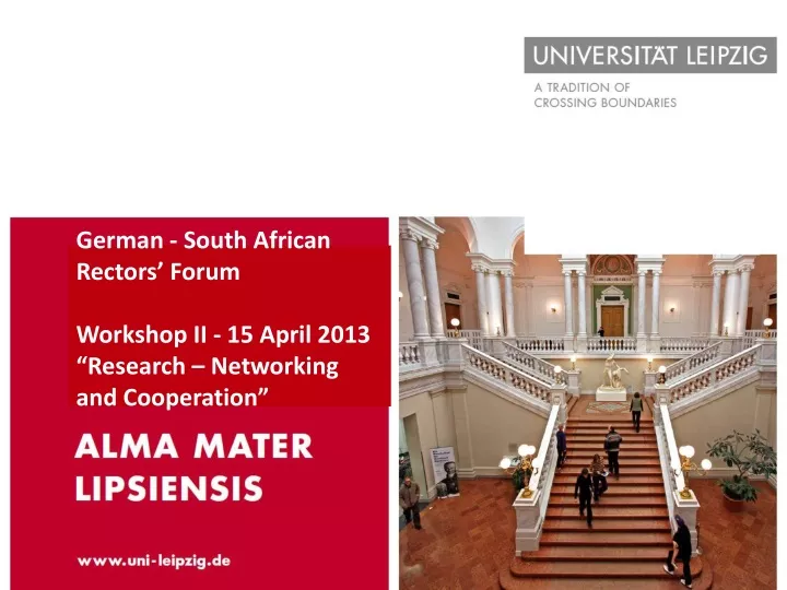 german south african rectors forum workshop