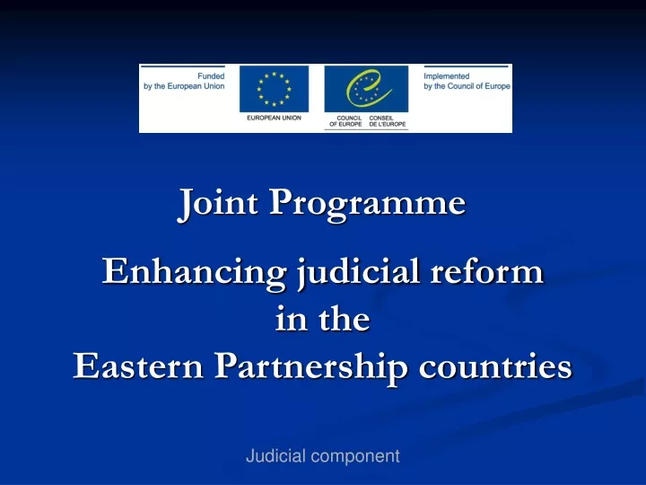 joint programme enhancing judicial reform