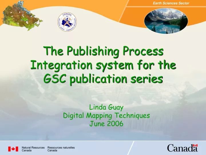 the publishing process integration system for the gsc publication series