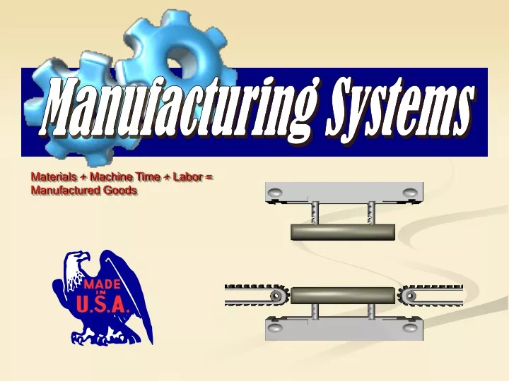 manufacturing systems