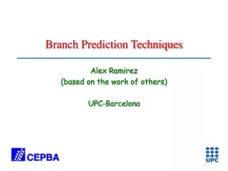 Branch Prediction Techniques