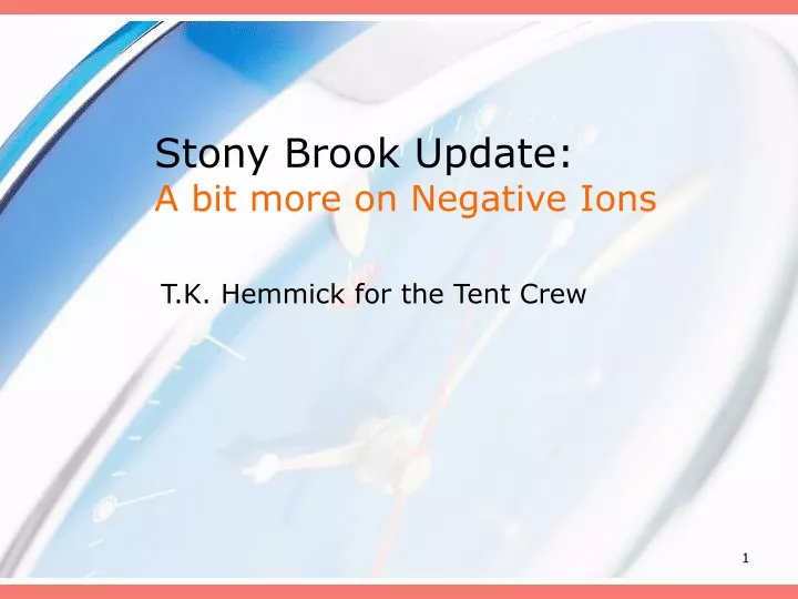 stony brook update a bit more on negative ions