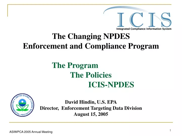 the changing npdes enforcement and compliance