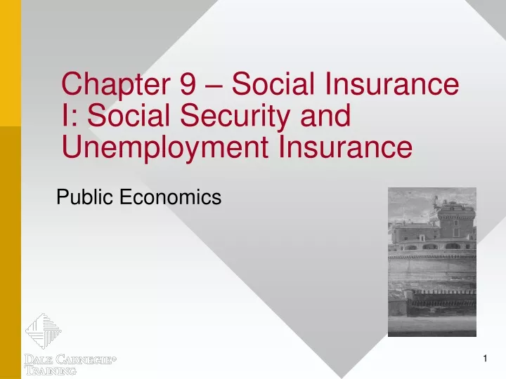 chapter 9 social insurance i social security and unemployment insurance