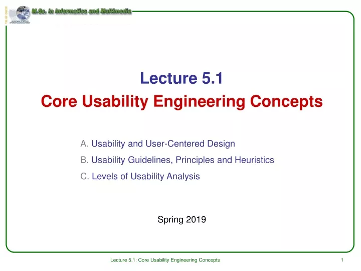 lecture 5 1 core usability engineering concepts spring 2019