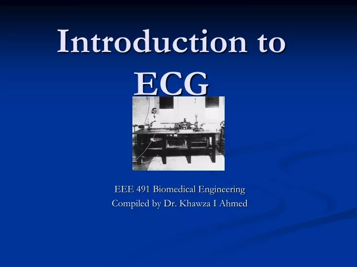 introduction to ecg