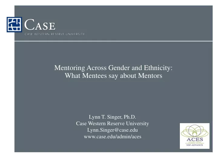mentoring across gender and ethnicity what