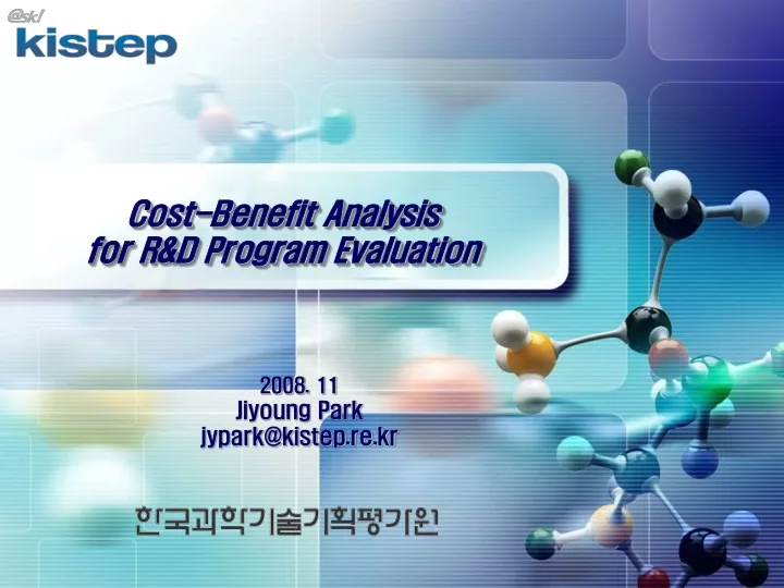 cost benefit analysis for r d program evaluation