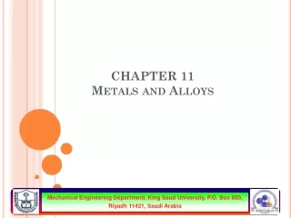 CHAPTER 11  Metals and Alloys