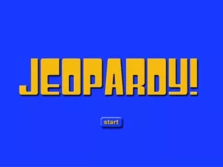 Jeopardy Opening