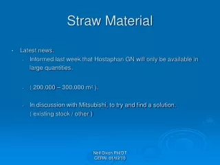 Straw Material