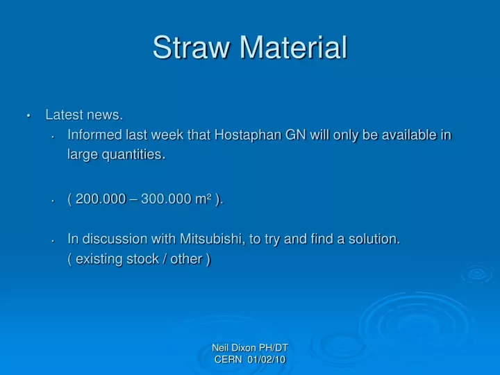 straw material