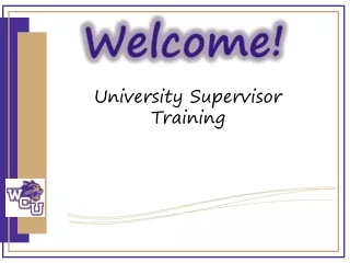 University Supervisor Training