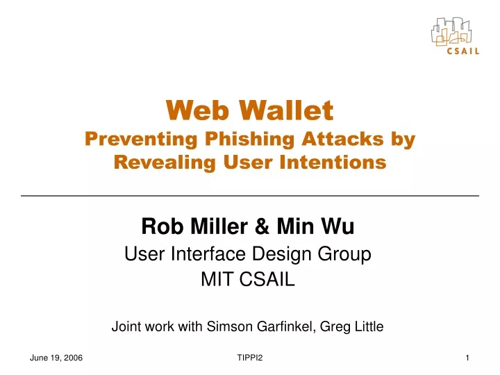 web wallet preventing phishing attacks by revealing user intentions