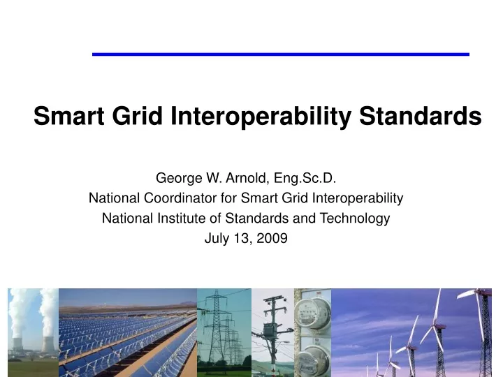 smart grid interoperability standards