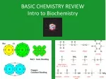 BASIC CHEMISTRY REVIEW Intro to Biochemistry - slide 1