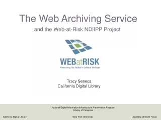The Web Archiving Service