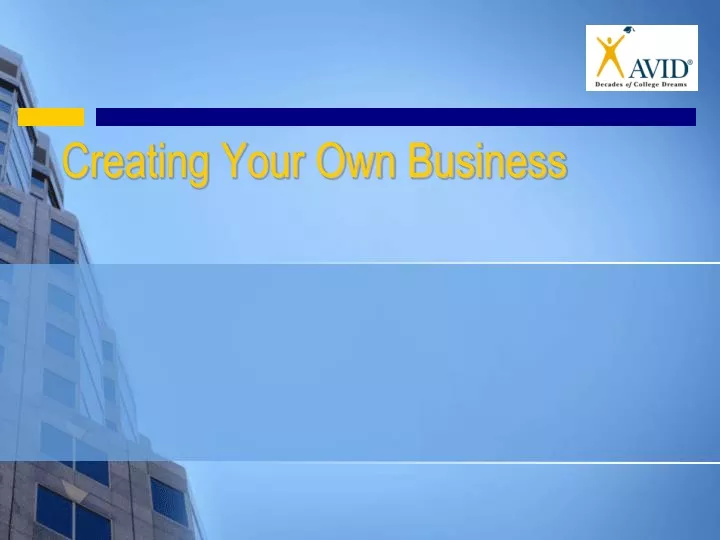 creating your own business