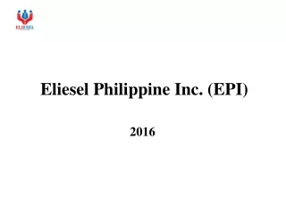Eliesel Philippine Inc. (EPI)