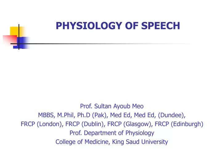 physiology of speech