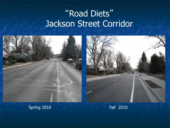 road diets jackson street corridor