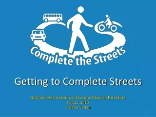 Getting to Complete Streets