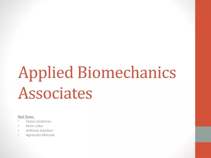 applied biomechanics associates