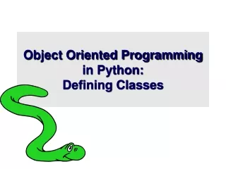 Object Oriented Programming in Python: Defining Classes