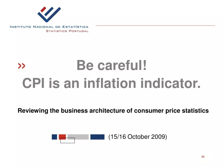 reviewing the business architecture of consumer price statistics
