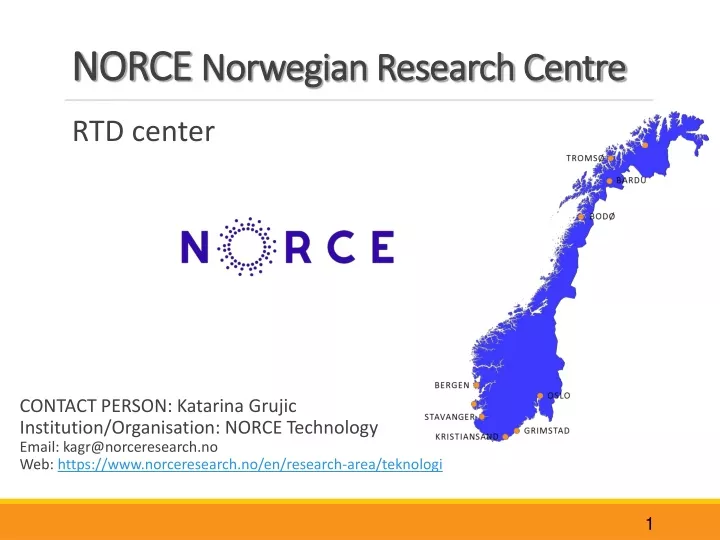 norce norwegian research centre