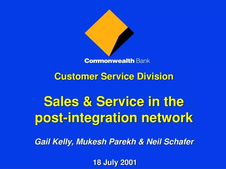 customer service division sales service