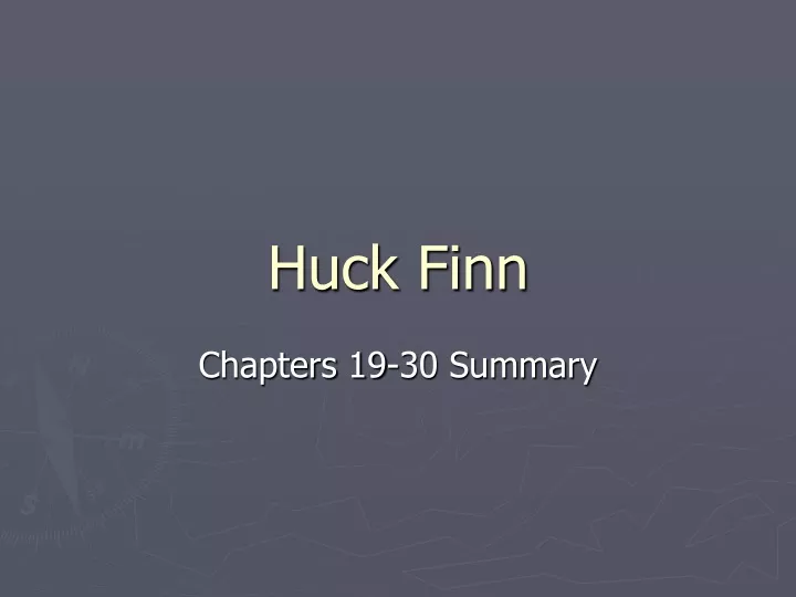 huck finn