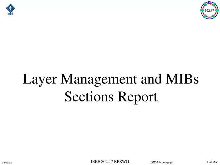 layer management and mibs sections report