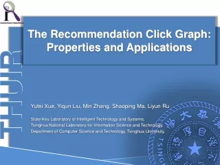 The Recommendation Click Graph:  Properties and Applications