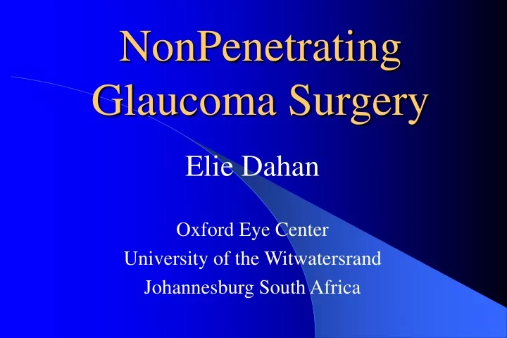 nonpenetrating glaucoma surgery