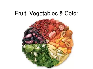 Fruit, Vegetables &amp; Color
