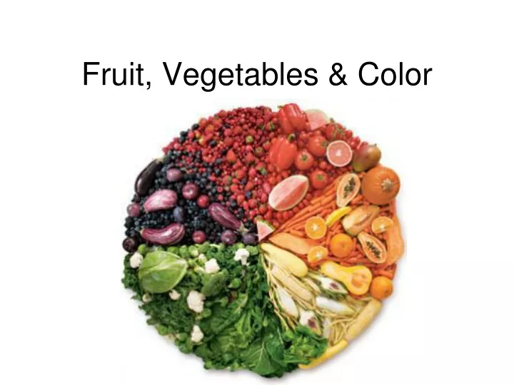 fruit vegetables color