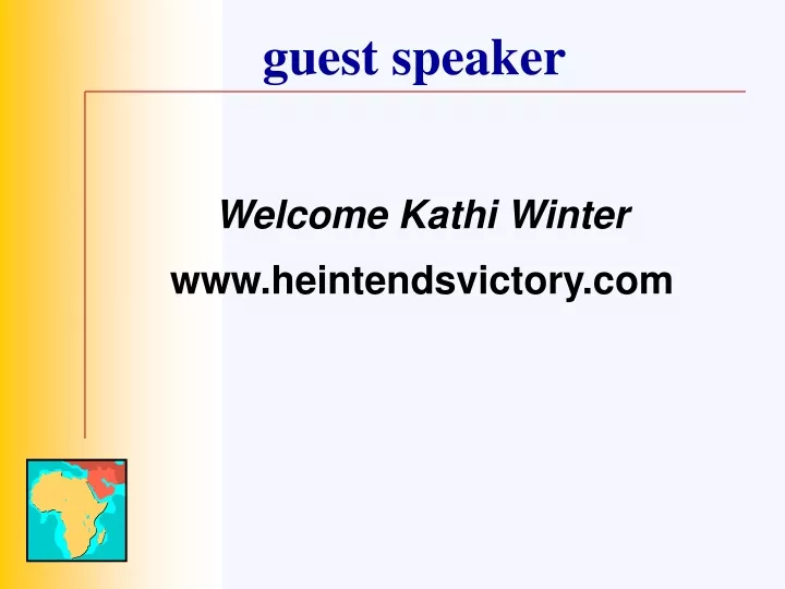 guest speaker