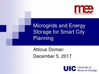 Microgrids and Energy Storage for Smart City Planning