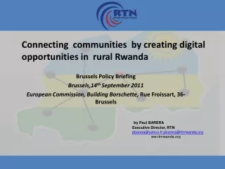 Connecting  communities  by creating digital  opportunities in  rural Rwanda