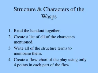 Structure &amp; Characters of the Wasps