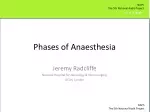 Phases of Anaesthesia