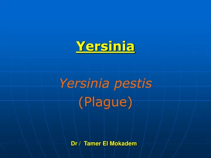 yersinia yersinia pestis plague