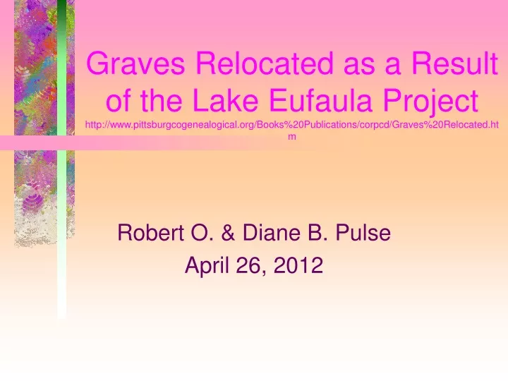 robert o diane b pulse april 26 2012